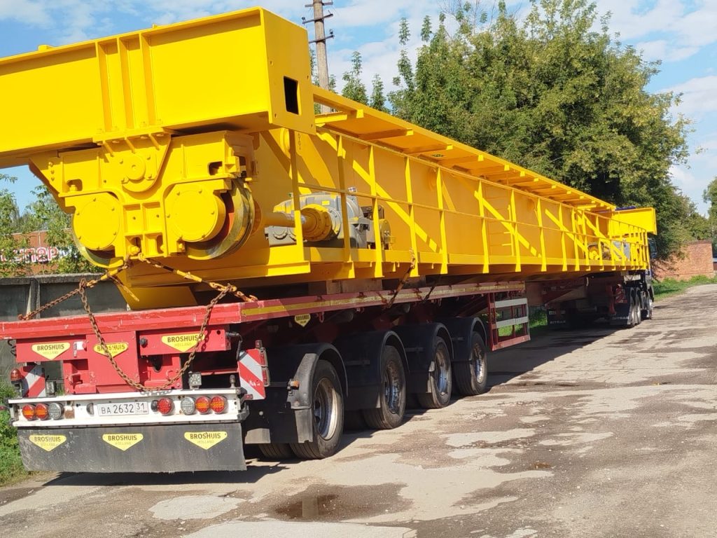 Кран мостовой электрический двухбалочный специальный «Пратцен-кран» с поворотной телегой, грузоподъемностью 20 тонн Машинвест