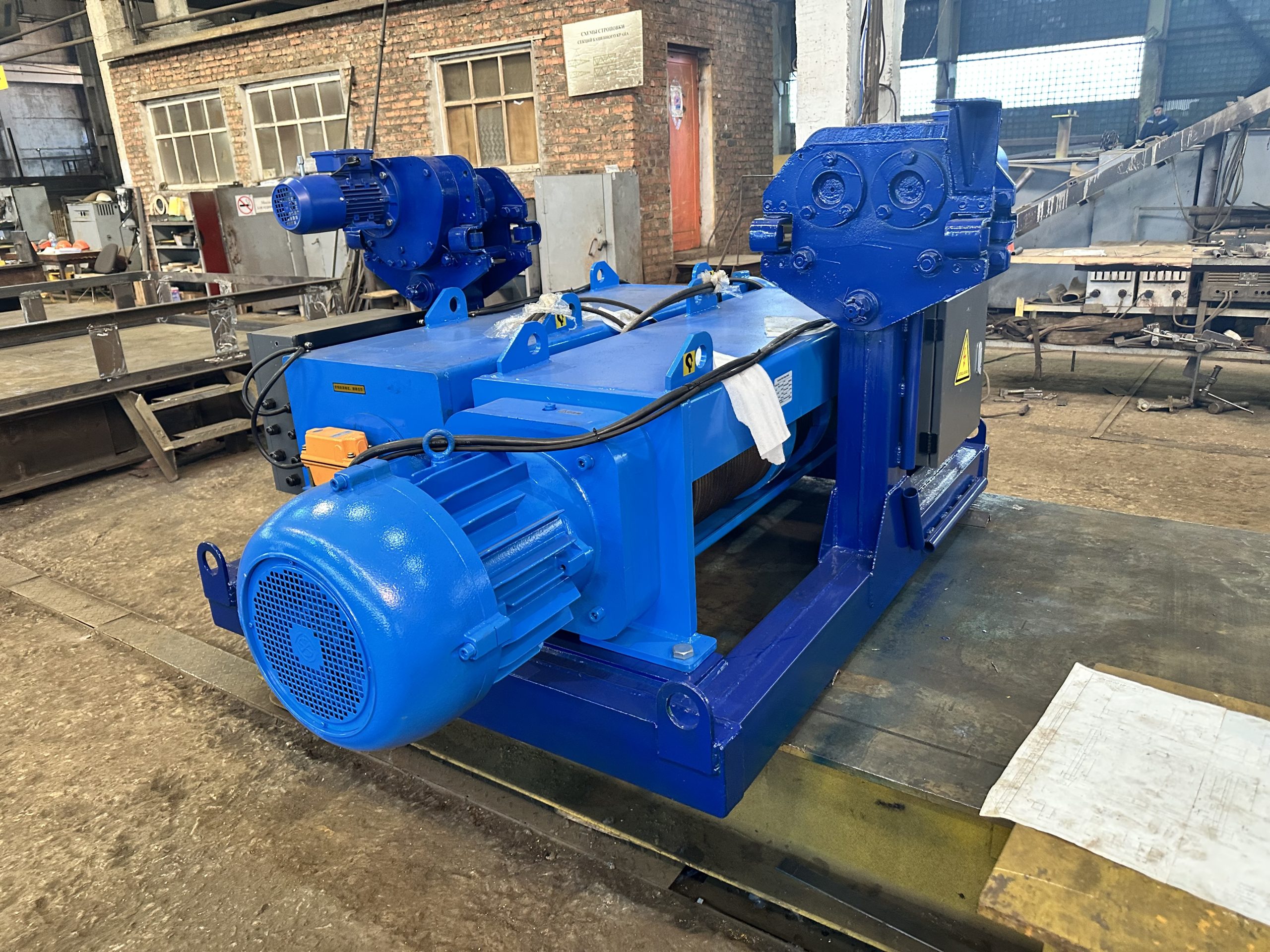 Тележка монорельсовая с грейфером